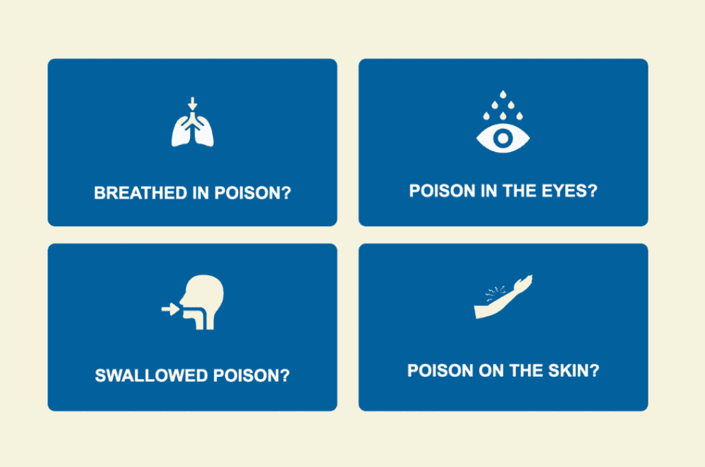 Has someone swallowed a poison? Here are the first aid steps
